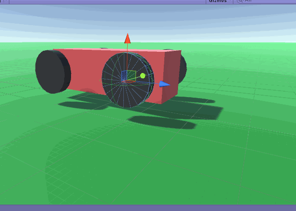 Unity5.3 WheelCollider チュートリアルで正しく動かす方法