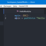 Windows10にStack+ATOMのHaskellの環境構築